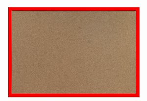 TABLICA  KORKOWA DREW RAMA CZERWONA 60/90