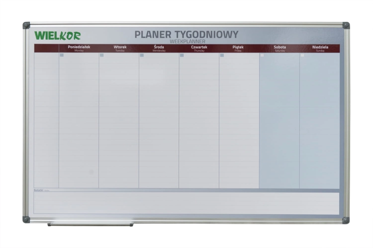 PLANER  MAG-SUCHOŚCI ALUM BASIC TYGODNIOWY 60/90