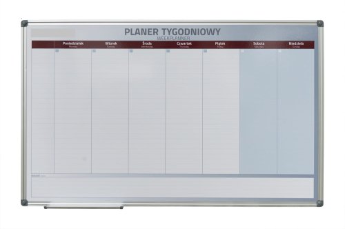 PLANER  MAG-SUCHOŚCI ALUM BASIC TYGODNIOWY 90/120