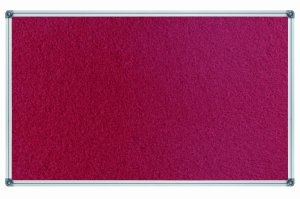 TABLICA  TEKSTYLNA ALUM BASIC CZERWONA 120/250