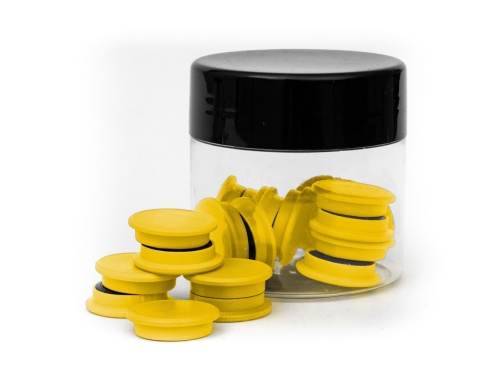 Magnesy do tablic TRES 20 mm żółty zestaw 20 sztuk Wielkor