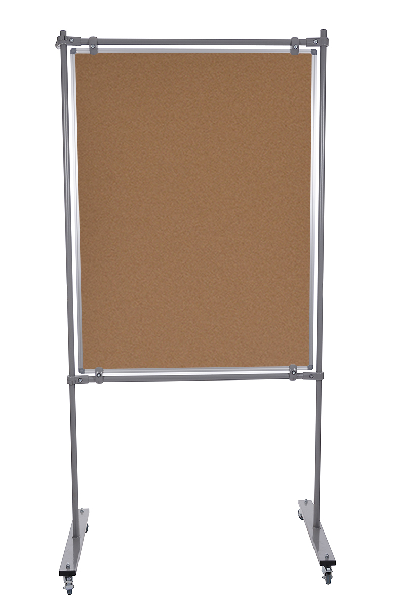 Tablica moderacyjna korkowa wolnostojąca 90x120 cm stelaż 190 cm Wielkor
